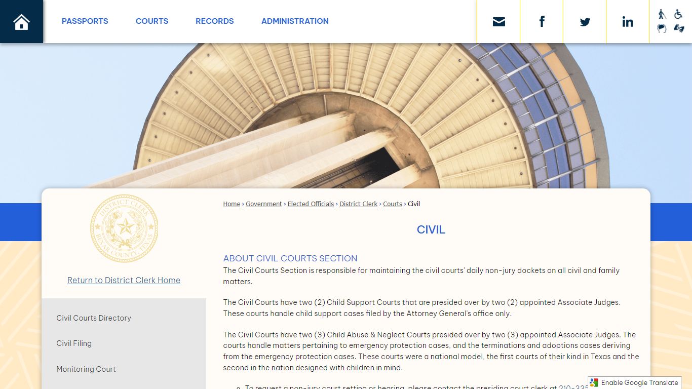 Civil | Bexar County, TX - Official Website